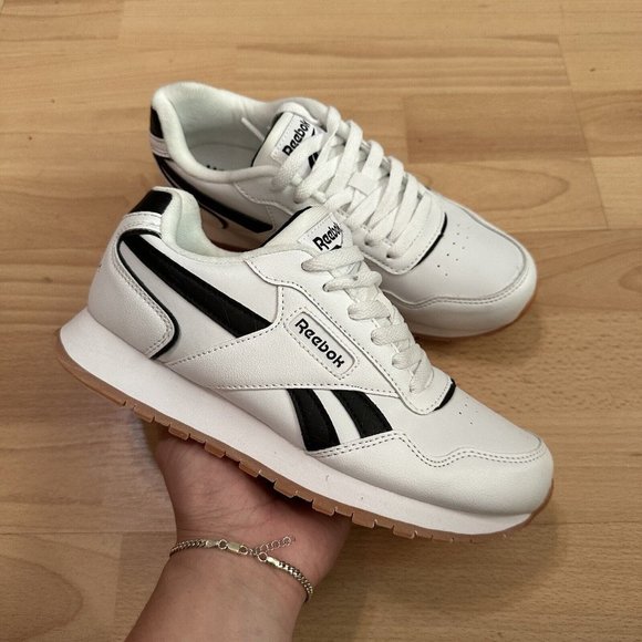 Reebok Shoes - Reebok Classic Leather Athletic Sneaker, Women's Size 6.5 M, White Black